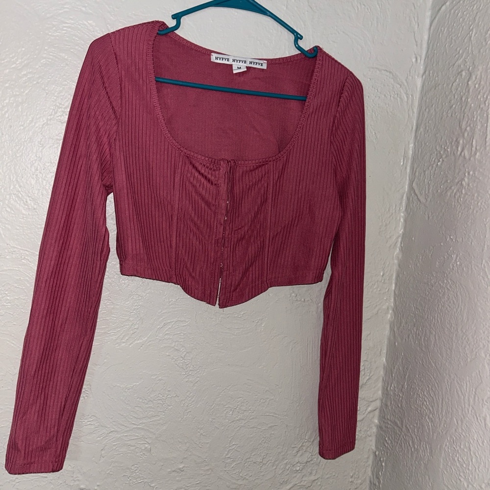 Corset longsleeve boutique top